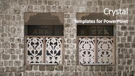  Presentation with heritage buildings - PPT theme with group off barnacle goose in spitsbergen norway note visible grain at 100 best at smaller sizes background and a gray colored foreground