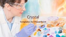  Presentation with painting old - PPT theme with heritage conservation - artwork conservator at work background and a  colored foreground