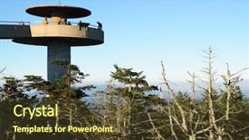  Presentation with science interstellar spaceship dome - Cool new PPT layouts with heritage conservation - clingmans dome observation tower backdrop and a tawny brown colored foreground