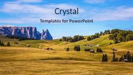  Presentation with rocks - Amazing PPT theme having heritage conservation - jagged rocks around the dolomites backdrop and a  colored foreground