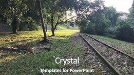  Presentation with naval map history old - Colorful theme enhanced with heritage conservation - old disused railway track showing backdrop and a dark gray colored foreground