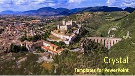  Presentation with heritage - Theme with heritage-of-italy-and-ancient background and a tawny brown colored foreground