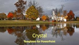  Presentation with heritage - Audience pleasing slides consisting of heritage park in westerville ohio backdrop and a tawny brown colored foreground