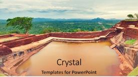  Presentation with world heritage - Beautiful presentation design featuring heritage site sgiriya or lion backdrop and a coral colored foreground