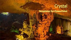  Presentation with hang - Slide deck enhanced with heritage sites - hang sung sot grotto cave background and a tawny brown colored foreground