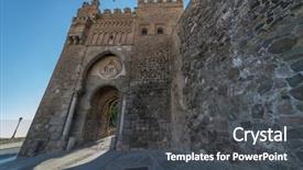  Presentation with heritage - Amazing presentation having heritage toledo gate of puerta backdrop and a  colored foreground