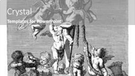  Presentation with terra - PPT theme featuring herm-is-decorated-by-putti background and a gray colored foreground