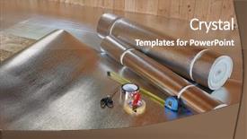  Presentation with thermal insulation - Slide set enhanced with hermal - covering thermal insulation background and a coral colored foreground