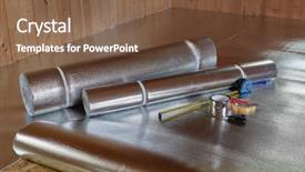  Presentation with thermal insulation - Amazing presentation design having hermal - covering thermal insulation backdrop and a tawny brown colored foreground