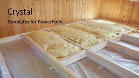  Presentation with thermal insulation - Beautiful slides featuring hermal - fitting thermal insulation layer backdrop and a coral colored foreground