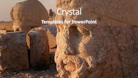  Presentation with turkey - Slides featuring hermes - monumental god heads in nemrut background and a tawny brown colored foreground