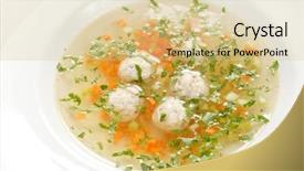  Presentation with soup - Beautiful presentation theme featuring hermes - soup with meatballs backdrop and a lemonade colored foreground