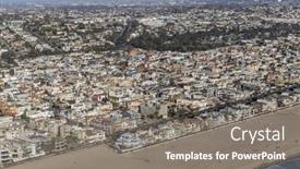  Presentation with coastal - Slide deck consisting of hermosa-beach-california-usa-august background and a gray colored foreground