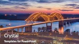  Presentation with tennessee - Beautiful presentation design featuring hernando de soto bridge backdrop and a tawny brown colored foreground