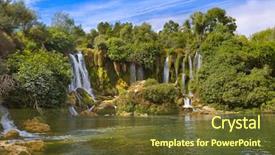  Presentation with bosnia - Amazing slide set having kravice waterfall in bosnia backdrop and a  colored foreground