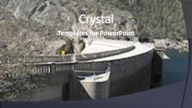  Presentation with water dam - PPT theme having hetch hetchy dam in yosemite national park serving san francisco drinking water background and a gray colored foreground