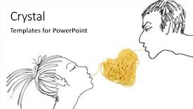  Presentation with valentine - Amazing theme having heterosexual behavioral - pasta love isolated image valentine backdrop and a white colored foreground