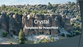  Presentation with cappadocia - Amazing theme having hewan - cave houses in the rock backdrop and a  colored foreground