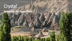  Presentation with rock - Theme with hewan - large group of rock formation background and a gray colored foreground