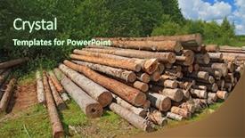  Presentation with forest - PPT theme having hewan - timber in a field near background and a tawny brown colored foreground