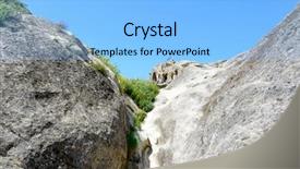  Presentation with ancient - PPT layouts with hewan - view of the ancient rock background and a  colored foreground