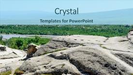  Presentation with ancient - Beautiful slide deck featuring hewan - view of the ancient rock backdrop and a  colored foreground