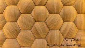  Presentation with hexagon - Amazing slides having hexagon-of-wood-pattern-background backdrop and a gold colored foreground