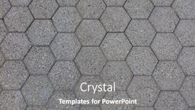  Presentation with hexagon - PPT layouts having hexagon-pattern-in-the-concrete background and a gray colored foreground