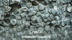  Presentation with natural fibers - Presentation design having hexagonal basalt columns in iceland background and a gray colored foreground