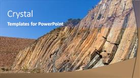  Presentation with hong kong - PPT theme enhanced with hexagonal-rock-formation-in-geopark background and a teal colored foreground