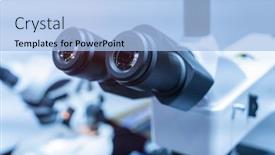  Presentation with precision - Slide set featuring hi-precision-micro-processor-manufacturing background and a light blue colored foreground