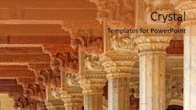  Presentation with ancient - Beautiful theme featuring hi res image of ancient backdrop and a red colored foreground