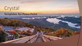  Presentation with usa - Slide set featuring hiawassee-georgia-usa-landscape background and a lemonade colored foreground