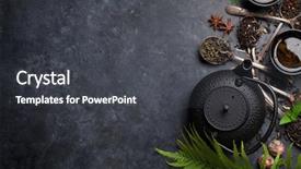  Presentation with hibiscus - Beautiful slides featuring hibiscus - various tea and teapot black backdrop and a dark gray colored foreground