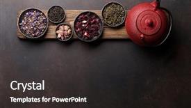  Presentation with hibiscus - Slides enhanced with hibiscus - various tea and teapot black background and a dark gray colored foreground