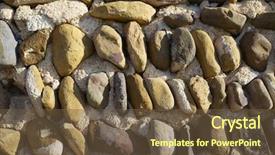  Presentation with stacked stone wall - Beautiful PPT layouts featuring hicks - background created with stone wall backdrop and a  colored foreground