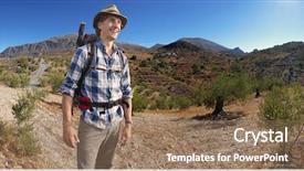  Presentation with olive grove - Slides having jelly candies heart shaped for valentines day in silicone mold isolated on white background background and a coral colored foreground