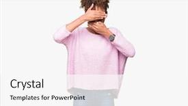  Presentation with african american couples on the mountaintop - Cool new slide deck with hide - beautiful young african american woman backdrop and a  colored foreground