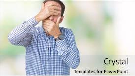  Presentation with elegant - Presentation theme consisting of hide - handsome middle age elegant senior background and a  colored foreground