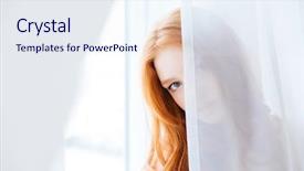  Presentation with theater curtains red draped stage - Beautiful presentation featuring hide - lovely cute young woman backdrop and a sky blue colored foreground