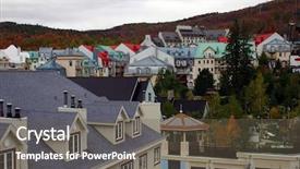  Presentation with nationalism quebec - Audience pleasing slide set consisting of hideout - mt-tremblant village quebec canada backdrop and a gray colored foreground