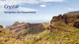  Presentation with landscape maintenance vehicle - PPT theme having breast cancer on a black background and a dark gray colored foreground.