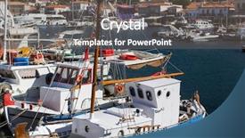  Presentation with fishing boats - Cool new theme with hidro - old fishing boats backdrop and a  colored foreground