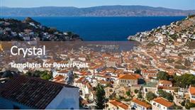  Presentation with japanese new year above view - Presentation theme having hidro - panoramic view from above background and a  colored foreground