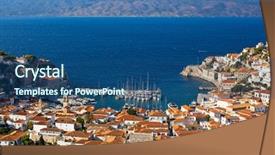  Presentation with marina security - Beautiful PPT layouts featuring hidro - view of bay yacht marina backdrop and a  colored foreground