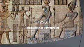  Presentation with ancient - Amazing theme having hieroglyphic-carvings-on-the-exterior backdrop and a gray colored foreground