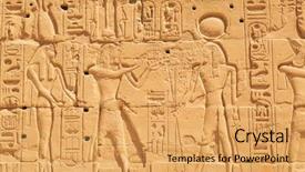  Presentation with civilization - Beautiful PPT layouts featuring ramses - hieroglyphic of pharaoh civilization backdrop and a yellow colored foreground