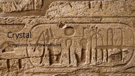  Presentation with civilization - Amazing slide set having ramses - hieroglyphic of pharaoh civilization backdrop and a coral colored foreground