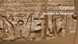  Presentation with civilization - PPT layouts consisting of hieroglyphic-of-pharaoh-civilization background and a coral colored foreground
