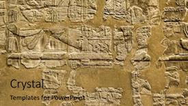  Presentation with civilization - Amazing theme having hieroglyphic-of-pharaoh-civilization backdrop and a coral colored foreground